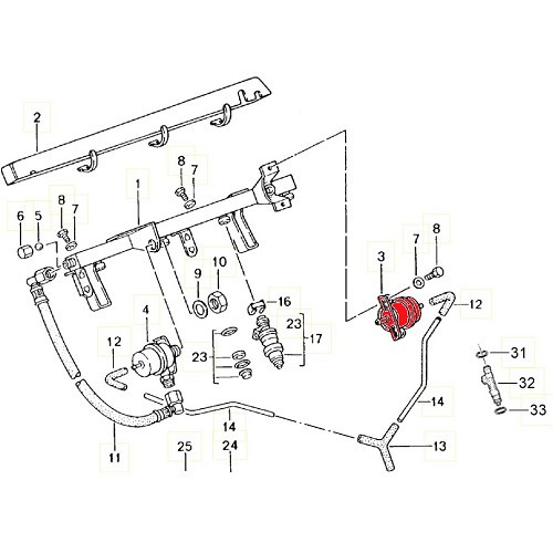Benzindruckregler für Porsche 944 Phase 2 (1986-1991) - RS00383