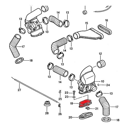 Supporto griglia di ventilazione inferiore per Porsche 911 (1968-1989) - RS00387