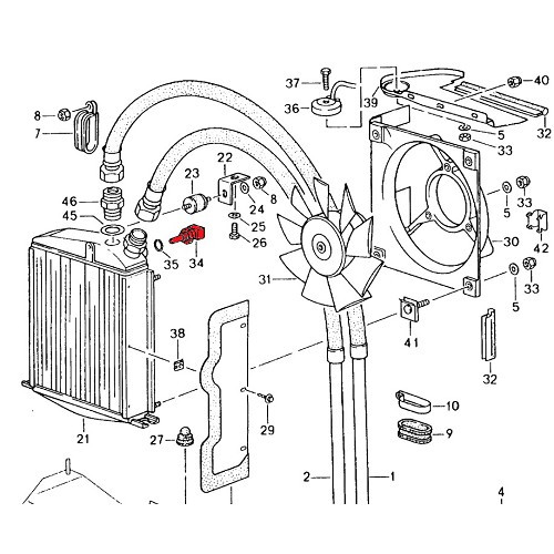 Oil temperature sensor for Porsche 964 (1989-1994) - RS00427