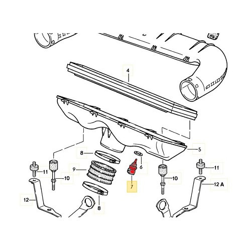     
                
                
    Air intake temperature sensor for Porsche 928 S and S2 (1983-1986) - RS00432
