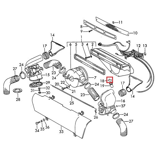 Clamp for heater drain hose for Porsche 911 and 912 (1968-1986) - RS00477