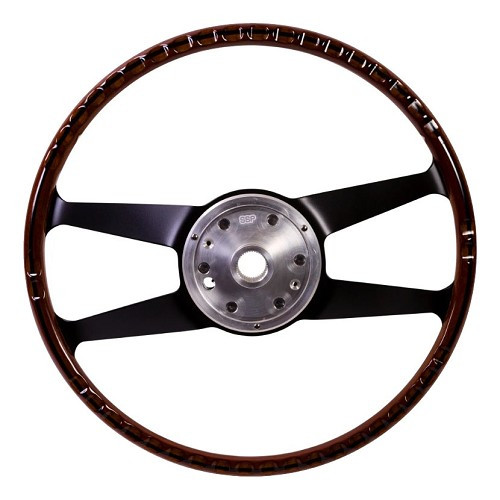 Mahogany steering wheel 395 mm SSP for Porsche 911 type F (1965-1973) - RS00520
