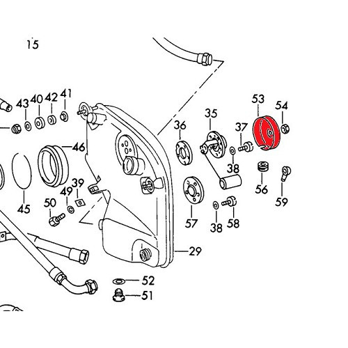 Dipstick cap for Porsche 911 type F (1965-1968) - RS00659