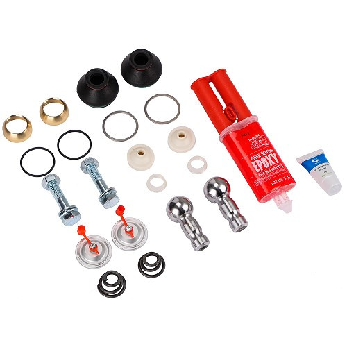     
                
                
    Kit de reparación de rótulas de suspensión + adhesivo epoxi para Porsche 944 fase 2 (1985-1991) - RS00670
