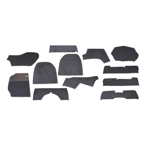 Black interior carpet kit for Porsche 911 type G (1973-1984) - RS00786