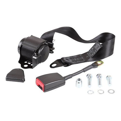     
                
                
    Ceinture de sécurité 3 points noire avec enrouleur automatique pour Porsche 914 (1970-1976) - RS00789
