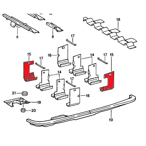 ARD or AVG engine air deflector for Porsche 911 type G (1975-1989) - RS00793