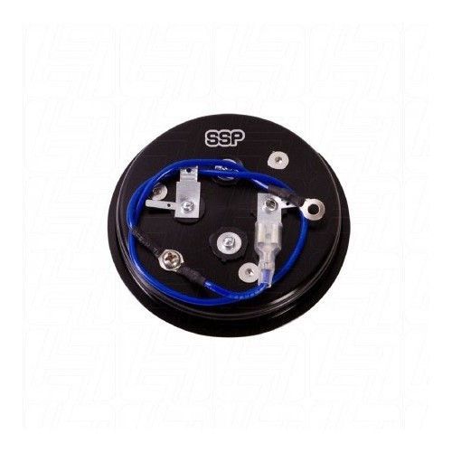  Botão de buzina preto para volante 9 parafusos - diâmetro 92 mm - RS00836-1 
