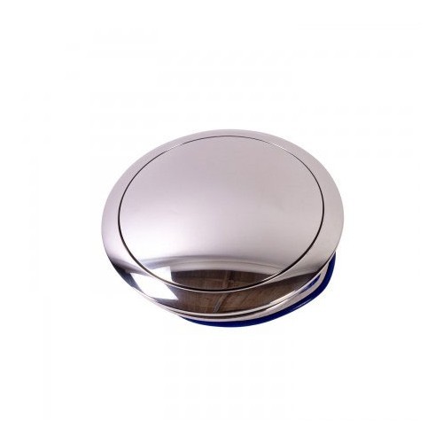  Polished aluminium horn button for 9 screws steering wheel - 92 mm diameter - RS00837 