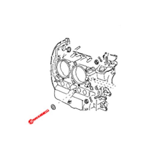  M8 x 72 engine block screw for Porsche 914-4 - RS10042-2 