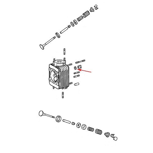 Rondella del dado BTR della testata per Porsche 911 dal 1978 al 1989 - RS10045