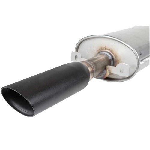  DANSK stainless steel rear silencer with black exhaust tip for Porsche 944 (1982-1989) - RS10530-1 