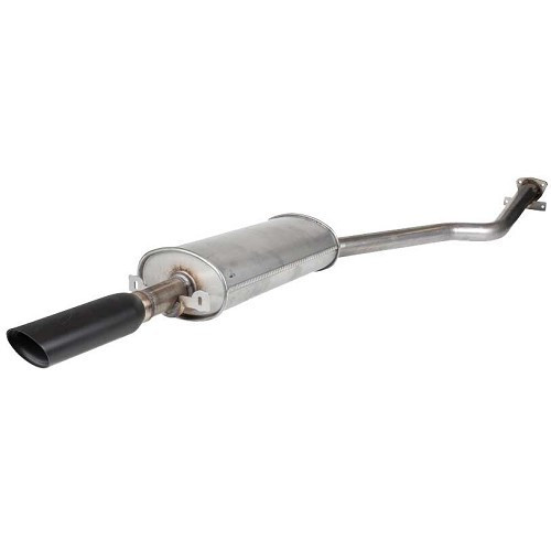  DANSK stainless steel rear silencer with black exhaust tip for Porsche 944 (1982-1989) - RS10530 