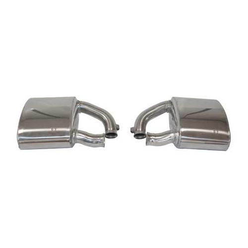  DANSK Sport rear silencers in polished stainless steel for Porsche 993 - RS10576-1 