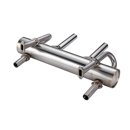  Vintage Speed Superflow stainless steel Sport exhaust for Porsche 356 A, B and C (1956-1965) - RS10619-1 