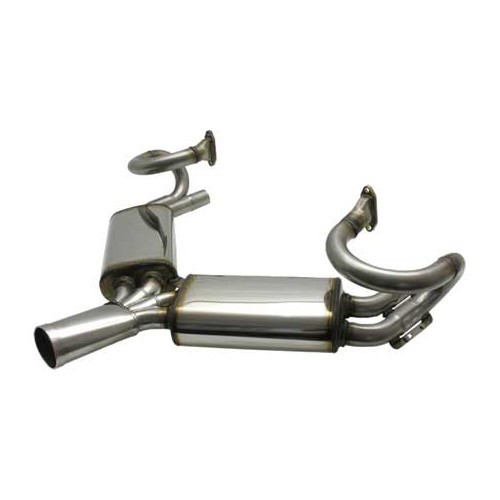  CSP exhaust Sebring type in stainless steel for Porsche 356 A (1956-1959) - without J-Tubes - RS10630 