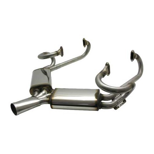  CSP exhaust Sebring type in stainless steel for Porsche 356 A (1956-1959) - with J-Tubes - RS10632 