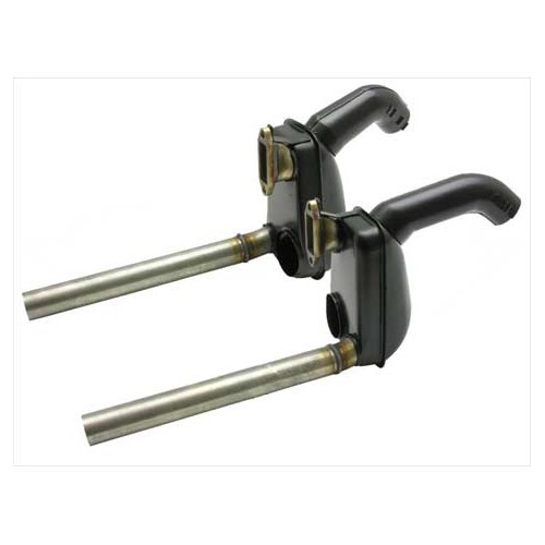 CSP-Auspuffanlage Typ Sebring aus Edelstahl für Porsche 356 B und C (1960-1965) - mit Heizkästen - RS10635