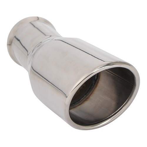  DANSK exhaust tip in polished stainless steel for Porsche 964 (1989-1994) - curved edges - RS10882 