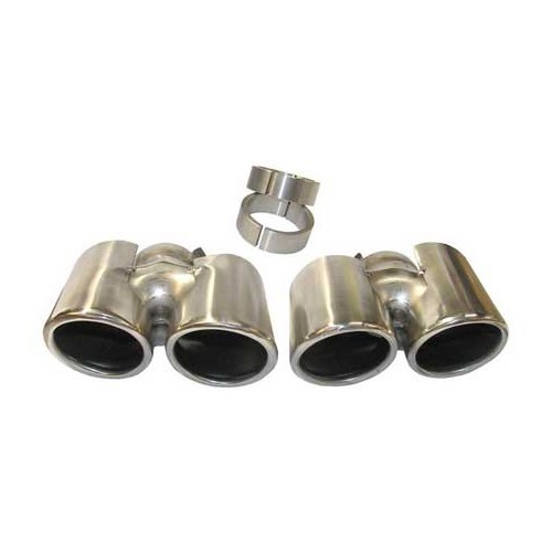  DANSK stainless steel silencers for Porsche 997 Carrera phase 1 - RS10903 
