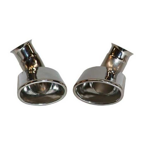  DANSK Exhaust tips in stainless steel for Porsche 996 phase 1 (1998-2001) - RS10921 