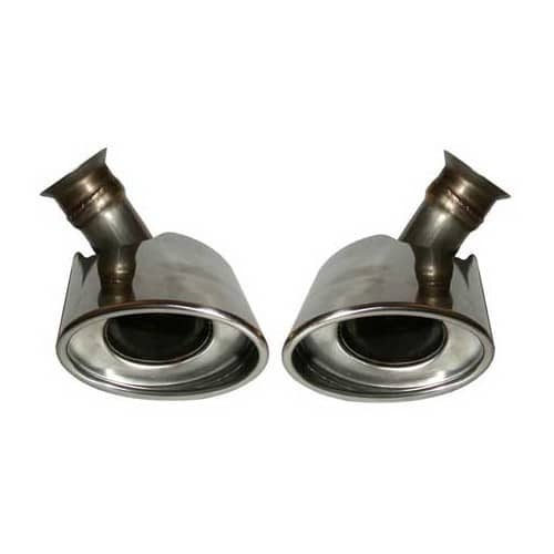  DANSK Exhaust tips in stainless steel for Porsche 996 phase 2 (2002-2005) - RS10924 