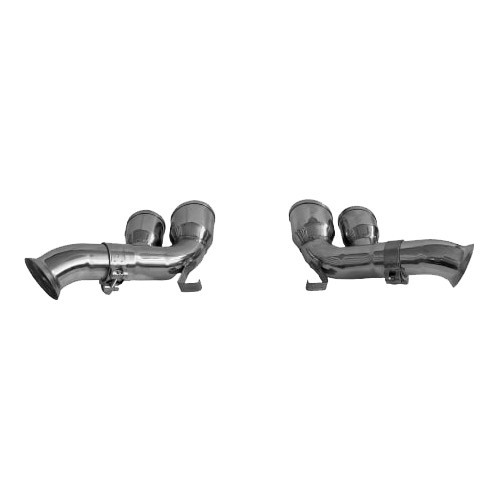  SCART stainless steel exhaust tips for Porsche 996 Carrera 4S - RS10952-4 
