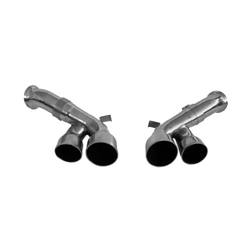  SCART stainless steel exhaust tips for Porsche 996 Carrera 4S - RS10952 