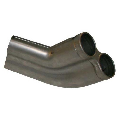  Silencer end fitting twin outlet in stainless steel for Porsche 930 3.3 - RS10984 