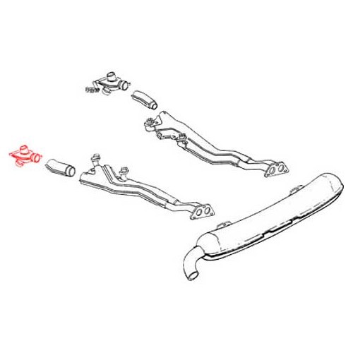 DANSK Heating control box for Porsche 914-4 (1970-1976) - left side - RS11320