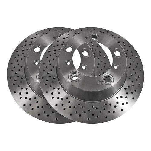     
                
                
    Pair of rear brake discs for Porsche 996 C2 and C4 - RS11830
