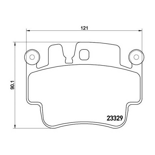  ATE Front brake pads for Porsche 996 C2 and C4 - RS11891-1 