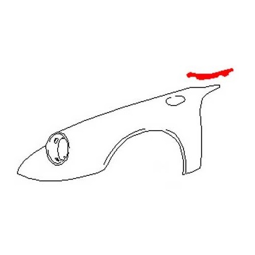 Front wing upper seal for Porsche 911 - RS12022