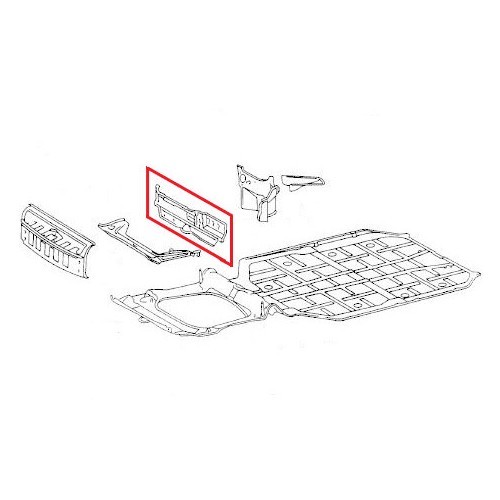 DANSK Cross panel behind the fuel tank for Porsche911 and 912 (1969-1989) - RS12057