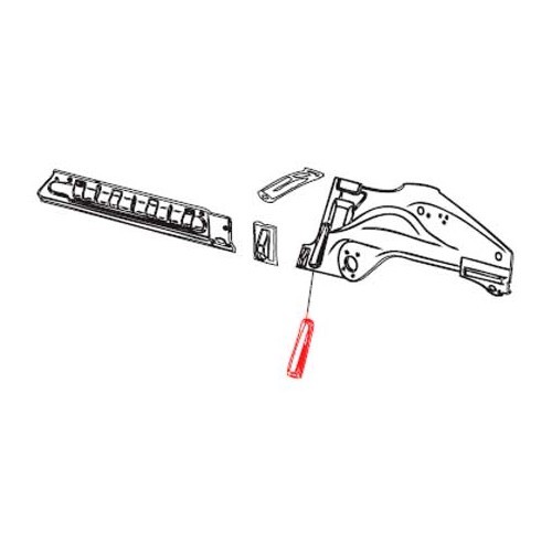 DANSK wheel housing reinforcement for Porsche 911, 912 and 930 (1974-1986) - right side - RS12127