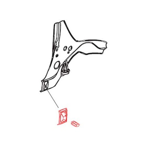 DANSK Jack support for Porsche 9144 (1970-1976) - RS12166