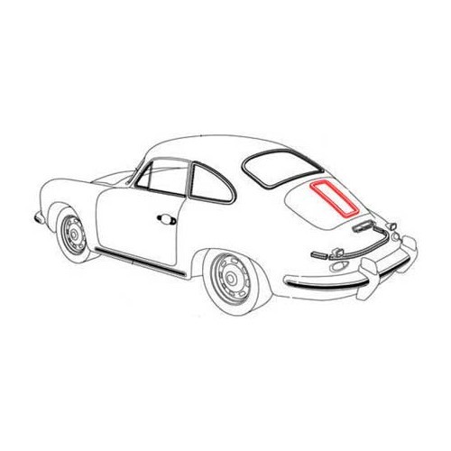  Guarnizione per griglia di ingresso aria per Porsche 356 da 1.1 a 2.0 - RS12529-1 