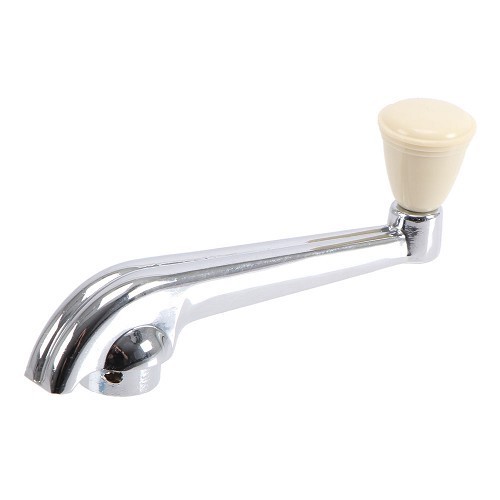     
                
                
    Manovella del finestrino cromata per Porsche 356 (1950-1955) - Pulsante in avorio - RS12728
