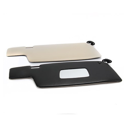 Sun visors for Porsche 911 and 912 Coupé (1965-1977) - black and beige - RS12776
