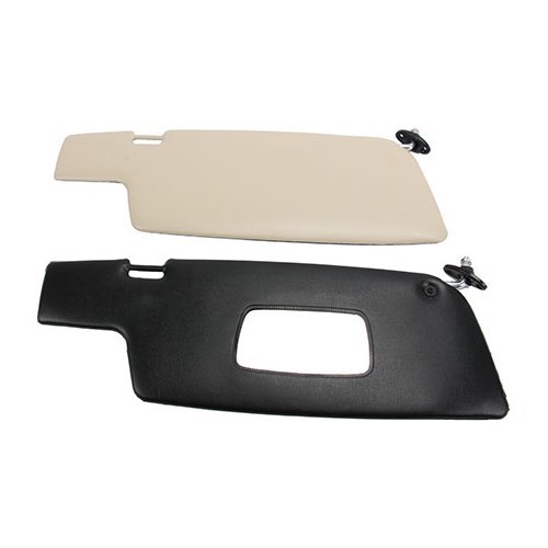 	
				
				
	Sun visors for Porsche 911 and 912 Coupé (1965-1977) - black and beige - RS12776

