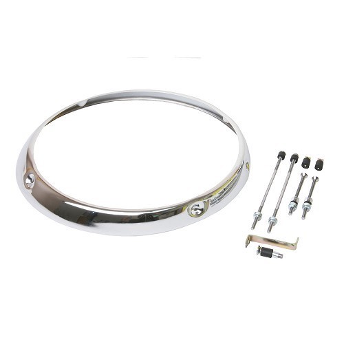     
                
                
    Cornice per faro H1 cromato per Porsche 911, 912 e 930 (1965-1983) - RS13005
