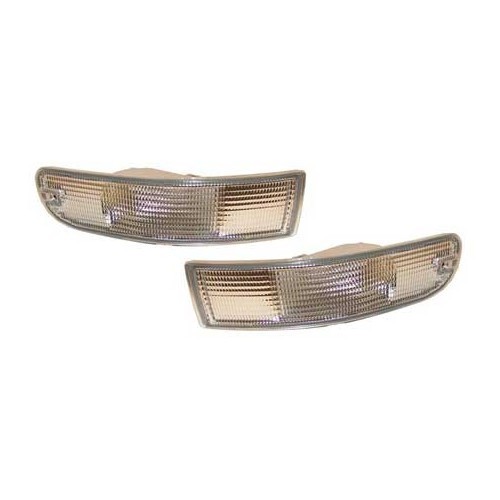  Kit of 2 white front indicators for Porsche 993 - RS13078 