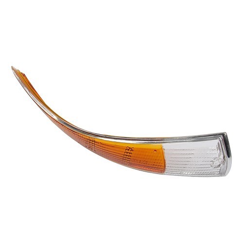 Front indicator lens with chrome outline for Porsche 911 and 912 (1969-1972) - right side - RS13153