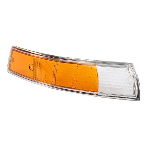  Front indicator lens with chrome outline for Porsche 911 and 912 (1969-1972) - right side - RS13153 
