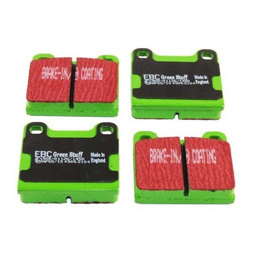  Set of green EBC front brake pads for Porsche 356, 911, 912 and 914 - RS13470 
