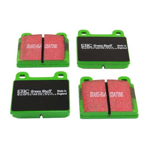  Set of green EBC front brake pads for Porsche 911 - RS13471 