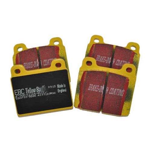  Set of yellow EBC front brake pads for Porsche 911 - RS13472-1 