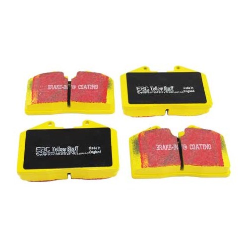 	
				
				
	EBC brake pads front/rear yellow for Porsche 930 - RS13474
