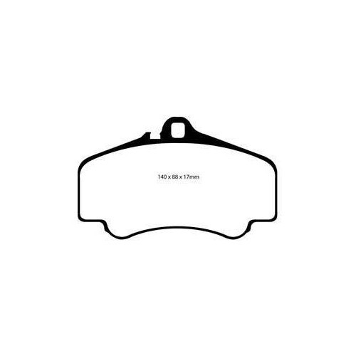 Pastiglie del freno anteriori EBC gialle pour Porsche 996 4S e Turbo - RS13479