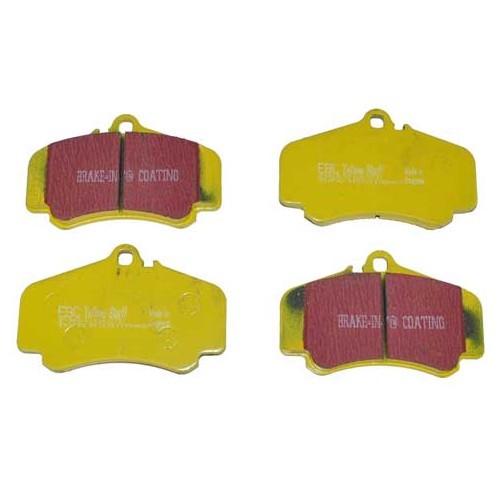     
                
                
    Plaquettes de frein avant EBC jaunes pour Porsche 996 4S et Turbo - RS13479
